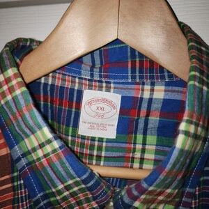 Brooks Brothers plaid oxford shirt